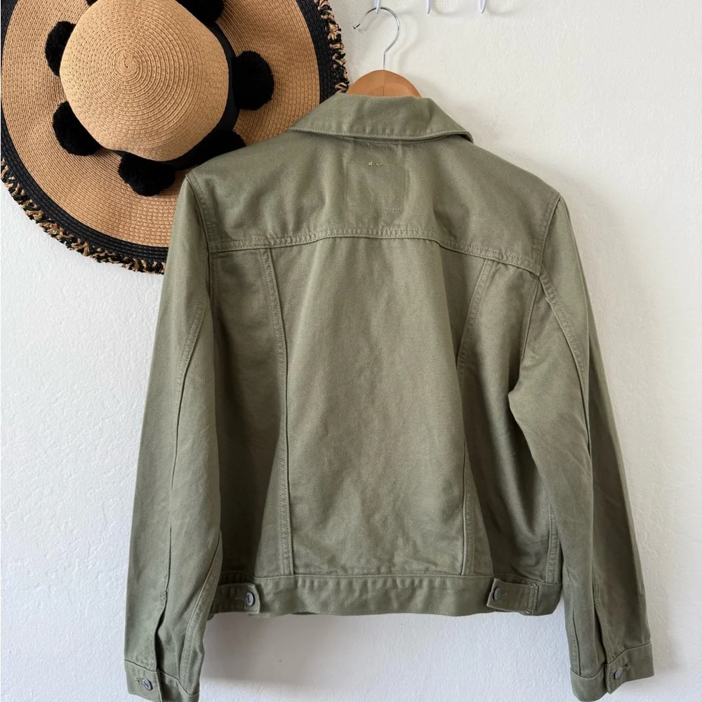 Levi's Olive Green Women's Jean Jacket - Picture 4 of 13